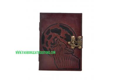 Moon Wolf Design Beautiful 120 Pages Cut Work Design Journal Expensive Christmas Gift Diary